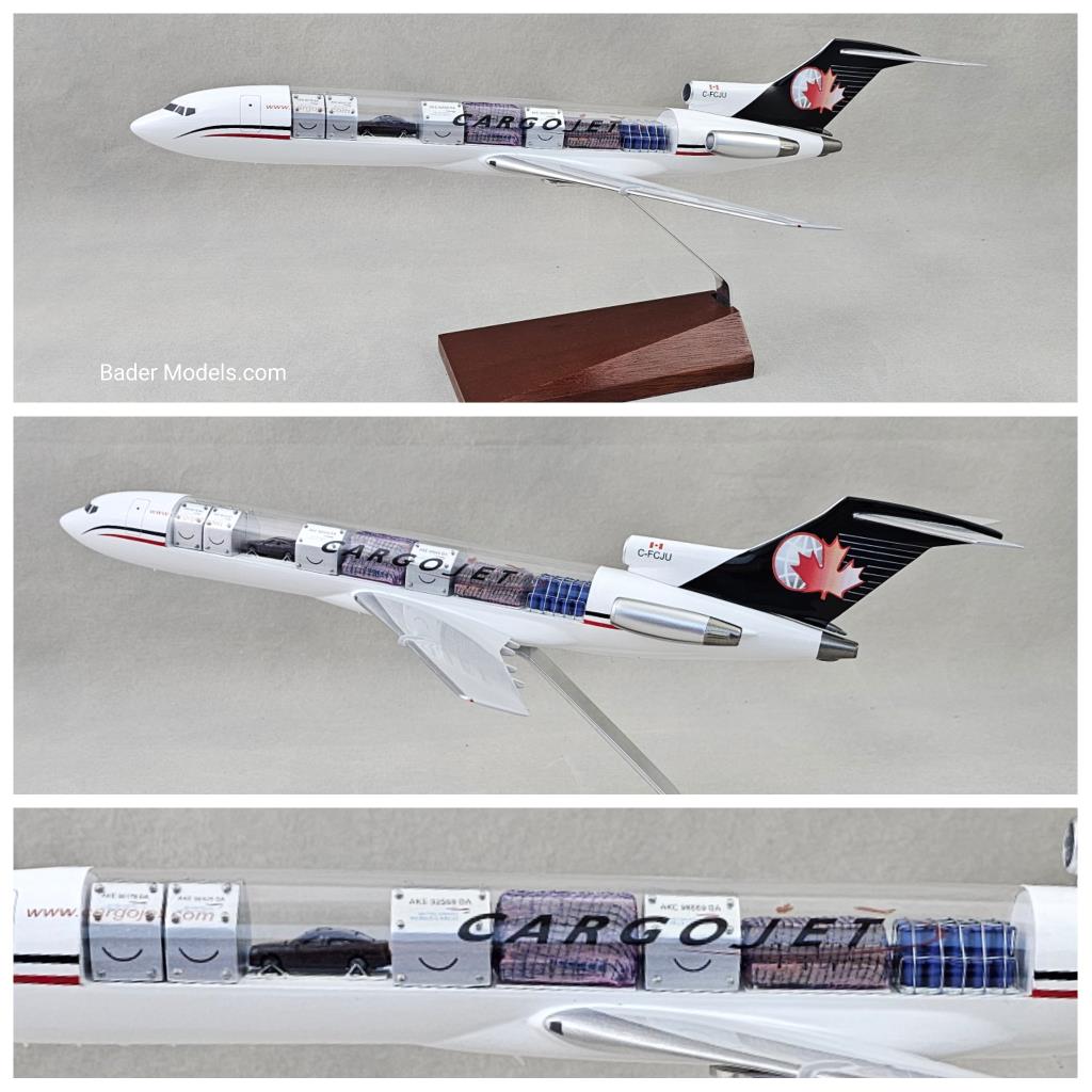 Cargojet - B727-200F - (1:72) - 180° Clear Top